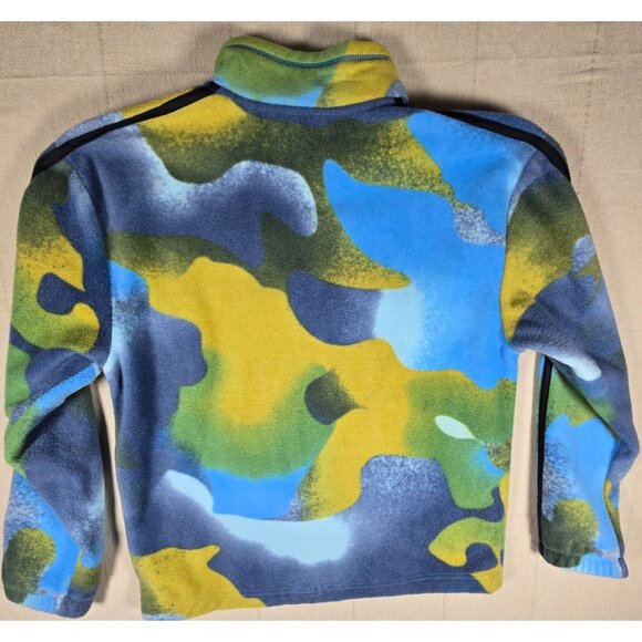 Adidas Boys Camo Fleece Quarter Zip Pullover Large 14/16 Front Pocket Outdoor - Picture 4 of 14
